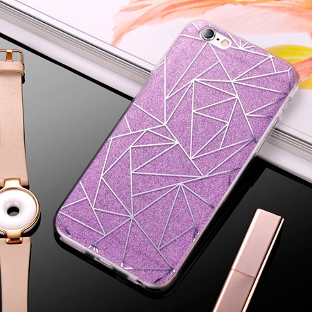 2017 Luxury Case For iPhone 6 Bling Glitter Sandstone Silicone Soft Case For iPhone 6S 7 Plus 5S SE Transparent Clear TPU Cover