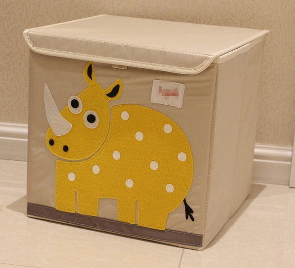 Toys Box Home Decor Clothes Basket Home Storage Organization With Lid of the Children's cartoon pattern storage box