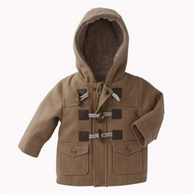 LZH Children Clothes 2017 Autumn Winter Boys Jackets For Boys Coat Kids Warm Wool Outerwear Coat Hooded Baby Boy Jacket Clothing