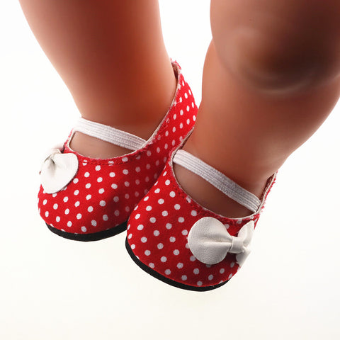New red shoes fit 43cm Baby Born zapf, Children best Birthday Gift.