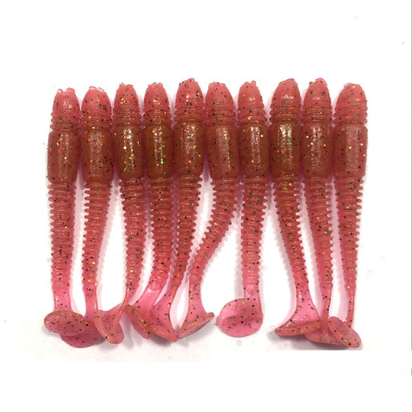 10pcs/lot 1g 5cm silicone bait Fishing Worm Soft Lures iscas artificiais para pesca soft baits Fishing Lure fishing gear WQ137