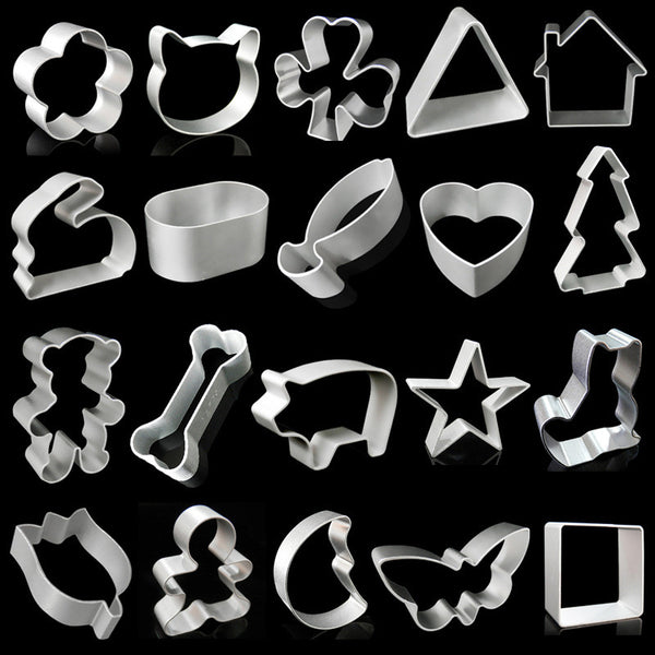 28 choice Cartoon Series Cake Molds Cookie Cutter Garden Stuff Tools Aluminium Alloy Stencil Bakeware Kitchen Dining Accessory