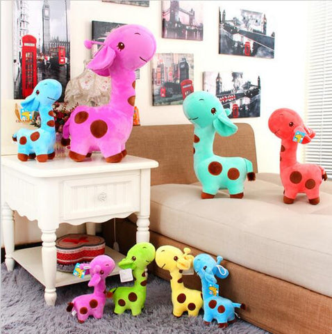 New 18 x 7 cm Cute Plush Giraffe Soft Toys Animal Dear Doll Baby Kids Children Birthday Gift 1pcs Free Shipping