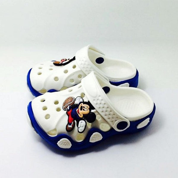 New Children Boys Summer Beach Sandals Spongebob Batman Hero One Piece Superman Garden EVA Clogs