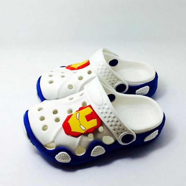 New Children Boys Summer Beach Sandals Spongebob Batman Hero One Piece Superman Garden EVA Clogs