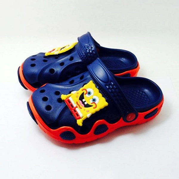 New Children Boys Summer Beach Sandals Spongebob Batman Hero One Piece Superman Garden EVA Clogs