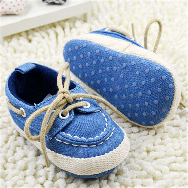 Baby Boy Girl Crib Soft Bottom Shoes Infant Toddler Shoes Sneaker Fit 0-18 Months With Cotton