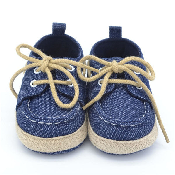Baby Boy Girl Crib Soft Bottom Shoes Infant Toddler Shoes Sneaker Fit 0-18 Months With Cotton
