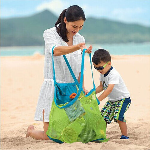 organizer Organizer Kids Beach Toys Receive Bag Mesh Sandboxes Away Child Storage Shell Net U6624