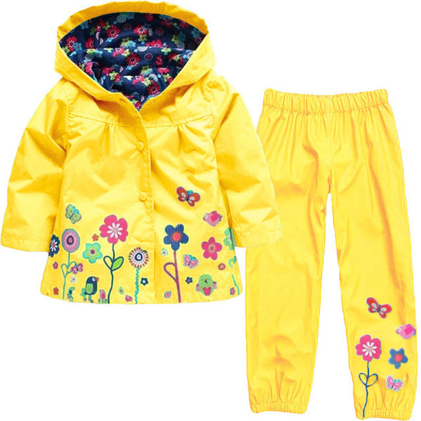 LZH Boys Clothes Set Kids Clothes Dinosaur Raincoat Jacket+Pants Boys Sport Suit 2017 Spring Girls Clothes Children Clothing Set
