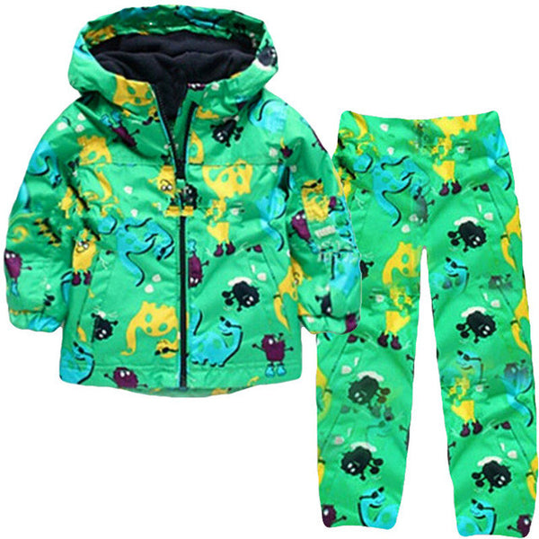 LZH Boys Clothes Set Kids Clothes Dinosaur Raincoat Jacket+Pants Boys Sport Suit 2017 Spring Girls Clothes Children Clothing Set