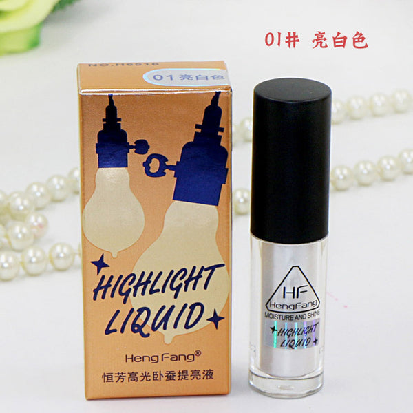 2016 New Brand Makeup Gold Highlighter Liquid Cosmetic Face Contour Brightener Glow Shimmer Liquid Highlighter Makeup Kit