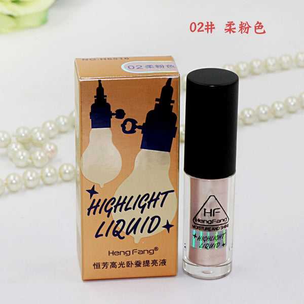 2016 New Brand Makeup Gold Highlighter Liquid Cosmetic Face Contour Brightener Glow Shimmer Liquid Highlighter Makeup Kit