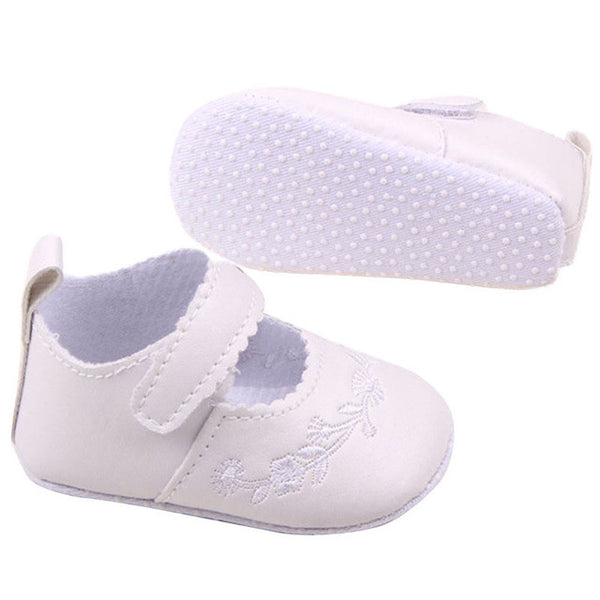 New Kid Girl Pu Leather Princess Crib Shoes Newborn Comfy Outdoor Baby Shoe 0-1 Years 4 Colors