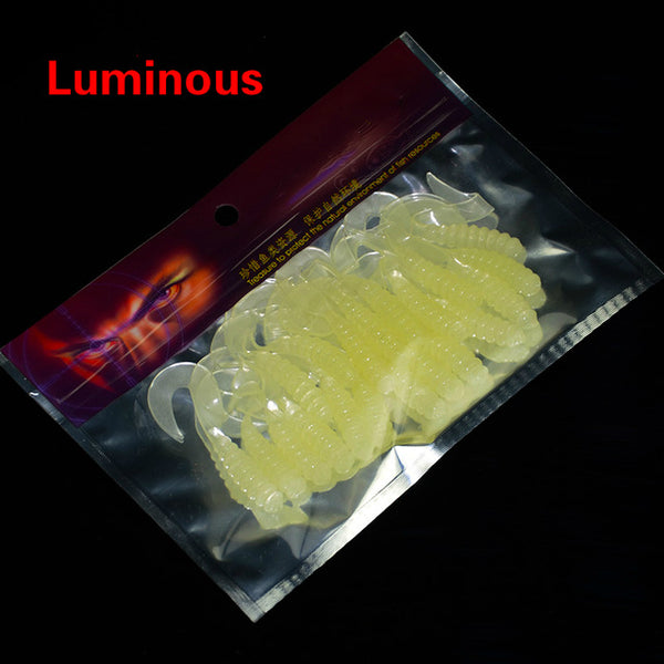 60mm 2g 20pcs/lot Classic Flexible Soft Lures Swimbaits Artificial Bait Silicone Lure Fishing Tackle Fishing Lures