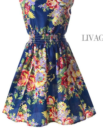 2017 Brand Fashion Women Dress Flower Print Plus Big Size Casual Clothing Ladies Summer Style Beach Vestidos Festa Mini Dress