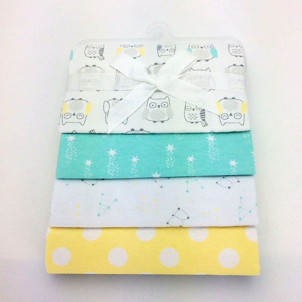 4pcs/set  Baby blanket baby receiving Blankets & Swaddling for infant, cotton sheet Newborn Gift  Crib Bedding  Boy Girl Blanket