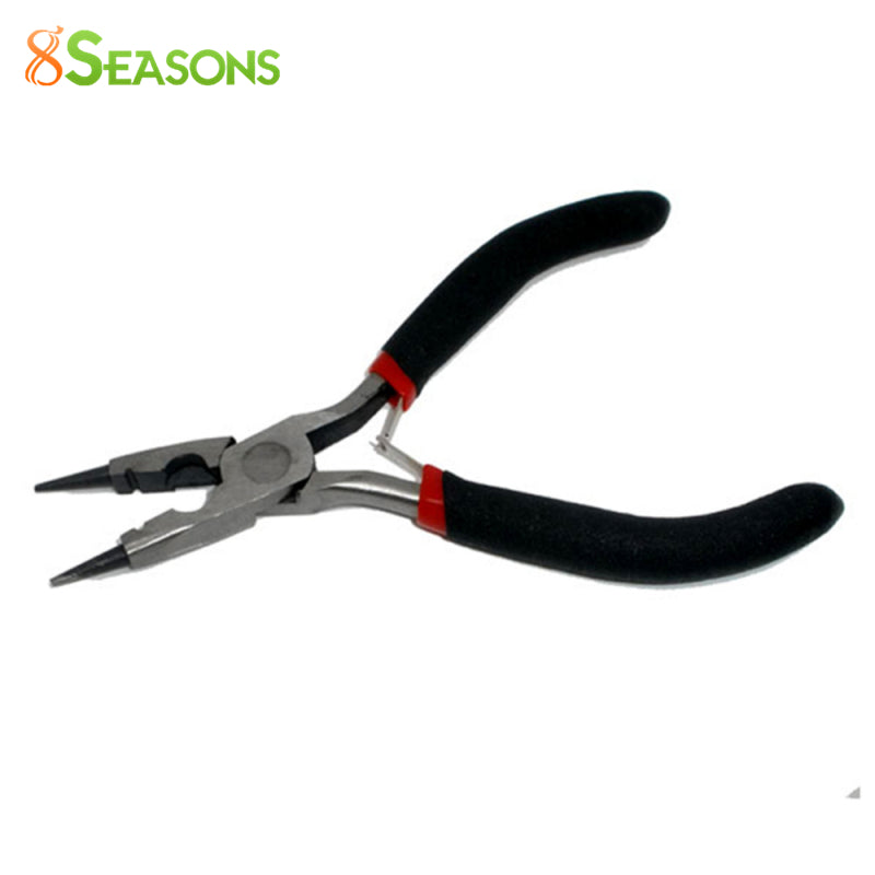 8SEASONS Iron Round-Nose High Quality Pliers Files Portable Beading Jewelry Useful Hand Tool 13cm, 1 Piece (B07414)