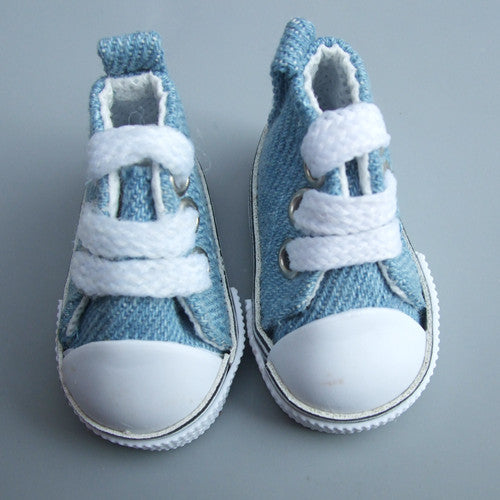 1 pair Assorted Color 5cm Canvas Shoes For BJD Doll Fashion Mini Toy Shoes Sneaker Bjd Doll Shoes for Russian Doll Accessories