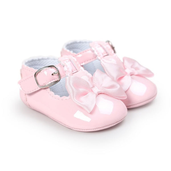 2017 Fashion Baby Girls Newborn Babies Shoes PU Leather Prewalkers Boots Non-slip Shoes
