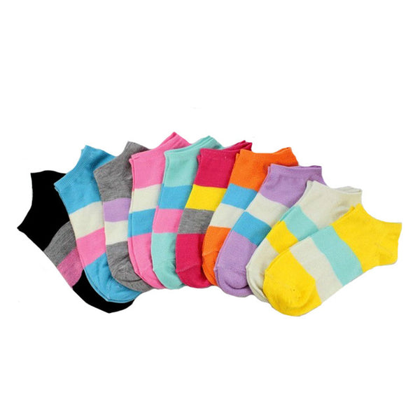 6Pair New Brand Female Lady Socks Women's Socks Short Cute Cotton Socks Shallow Mouth Sock Summer Thin Non-Slip Calcetines