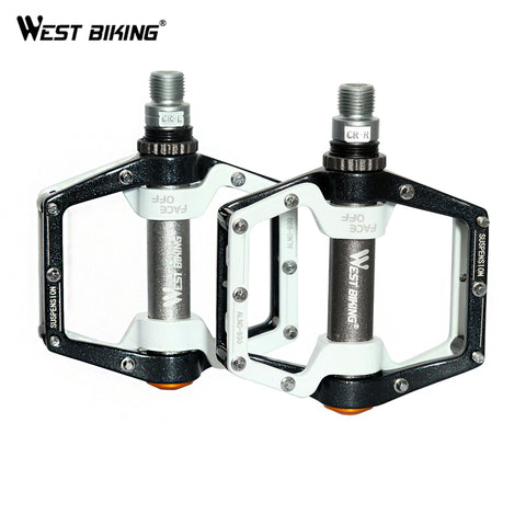 WEST BIKING Cycling Pedals Fixed Gear MTB BMX Bicycle Pedals 9/16" Foot Pegs Outdoor Sports DHCrank MTB Road Bike Cycling Pedals