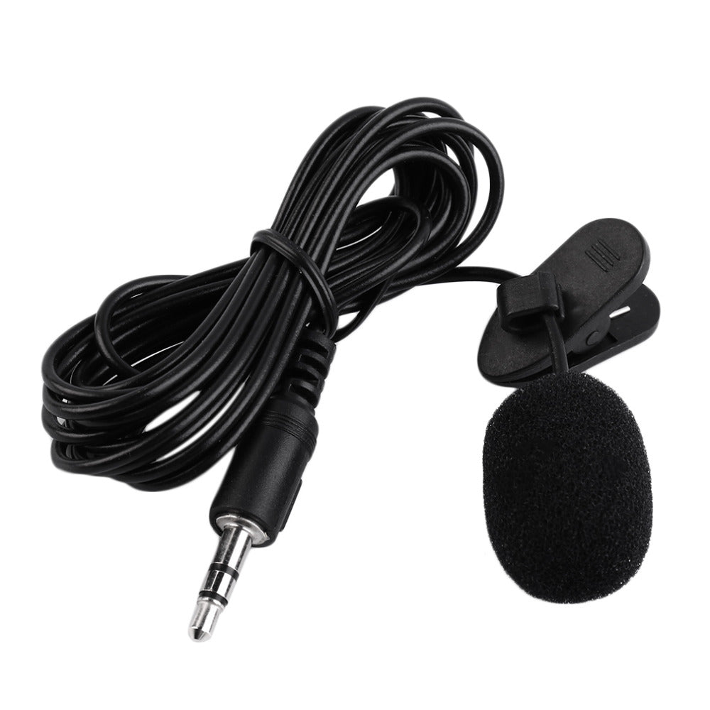 2016 Newest External 3.5mm Clip-on Lapel Lavalier Microphone For Smart Phone PC Laptop