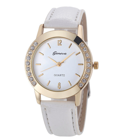 Luxury Dress Clock Female Brand Ladies Watch Diamond Analog Leather Band Quartz Wrist Watches Women Relogio Feminino