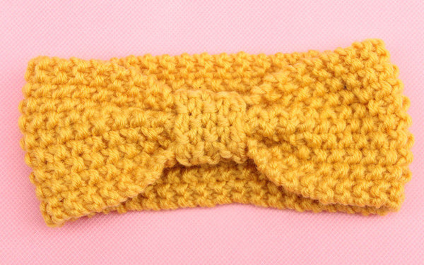 girls kids knit crochet turban headband warm knot headbands hair accessories for children hair head band wrap hairband ornaments