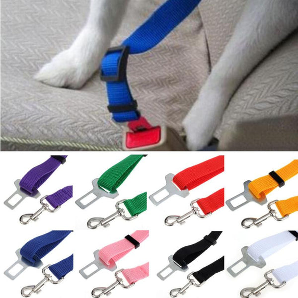 New Qualified Pet Cat Dog Safety Vehicle Car cachorro Seat Belt mascotas dog Seatbelt Harness Lead Clip  Levert Dropship dig6314