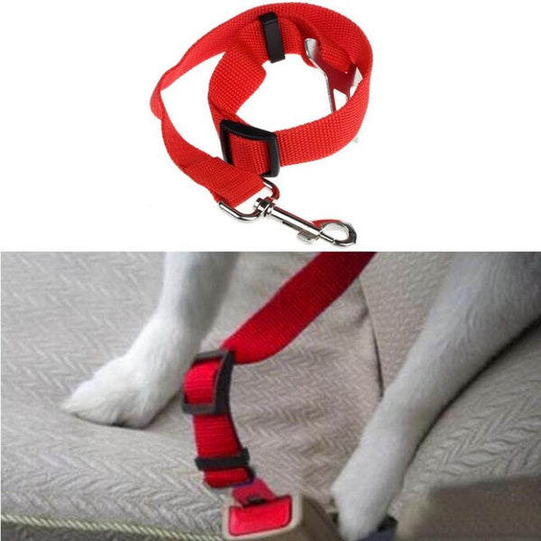 New Qualified Pet Cat Dog Safety Vehicle Car cachorro Seat Belt mascotas dog Seatbelt Harness Lead Clip  Levert Dropship dig6314