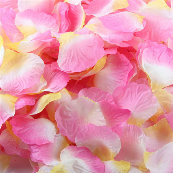 1000pcs Silk Rose Petals Artificial Flower Wedding Favor Bridal Shower Aisle Vase Decor Confetti Sep13