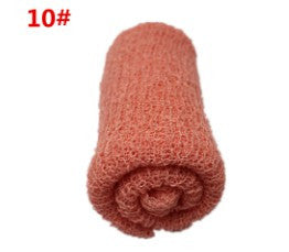 Baby Photography Props Blanket Rayon Wraps 40*150cm Stretch Knit Wrap Hammock Swaddling Padding Wraps Newborn Photo Wraps