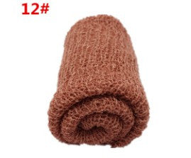 Baby Photography Props Blanket Rayon Wraps 40*150cm Stretch Knit Wrap Hammock Swaddling Padding Wraps Newborn Photo Wraps