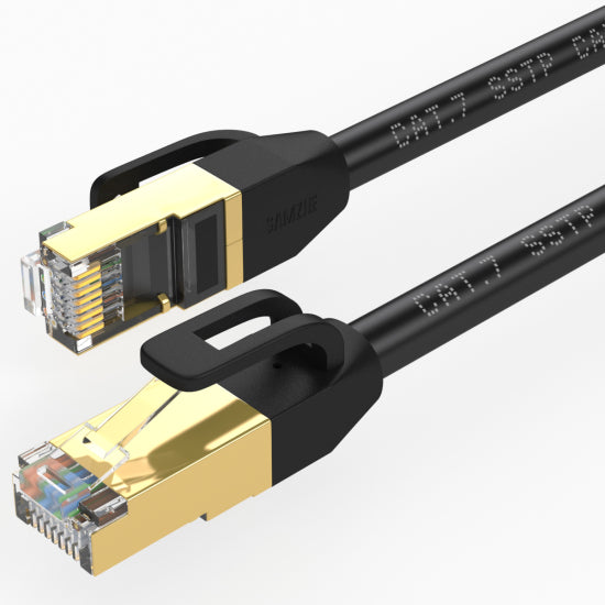 SAMZHE Cat7 FTP Ethernet Patch Cable - RJ45 Computer,PS2,PS3,XBox Networking LAN Cords 0.5/1/1.5/2/3/5/8/10/15/20/25/30/40/50m