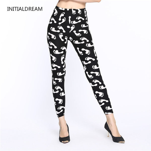 Causal  Leggings 2017 Womens Fall Fashion Floral Print Leggings Pants Disco Pants Legging Feminino Ropa Mujer Jeggings HDDK007