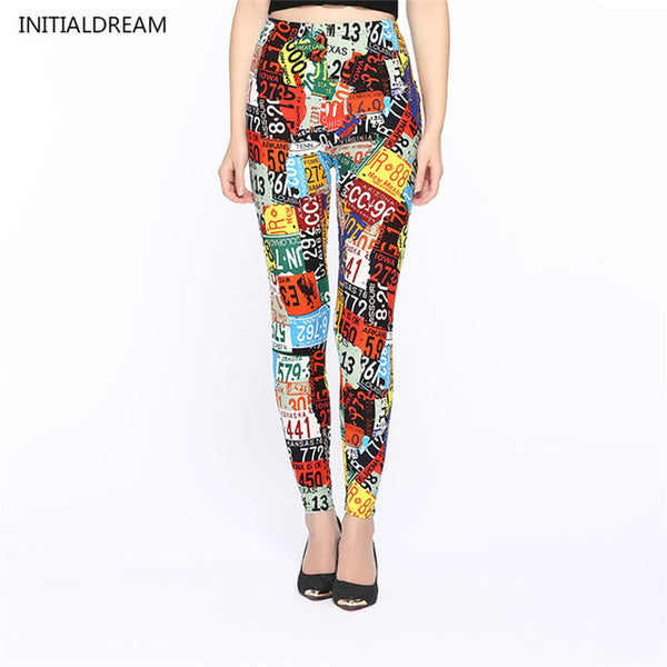 Causal  Leggings 2017 Womens Fall Fashion Floral Print Leggings Pants Disco Pants Legging Feminino Ropa Mujer Jeggings HDDK007