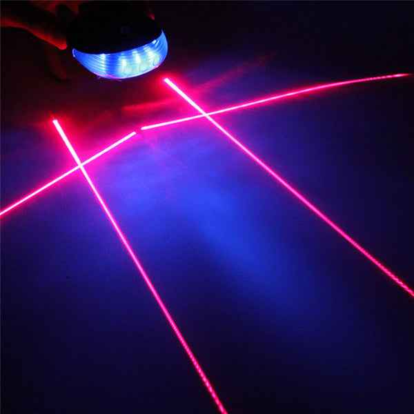 Hot 5 LED Ultra Bright Laser Beam MTB Mountain Bicycle Bike Cycling Rear Tail Warning Lamp Light Bike Accessories