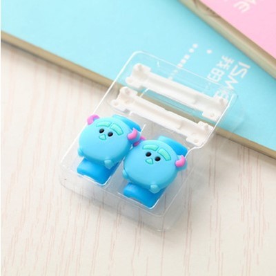 Cute Cartoon Cable Protector de cabo USB Cable Winder Cover Case For IPhone 5 5s 6 6s 7 7s plus cable Protect stitch devanadera