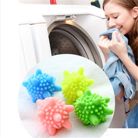 Reusable Solid Colorful Magic Washing Laundry Ball for Washing Machine Detergent Winding Preventing Ball Household Cleaning Tool