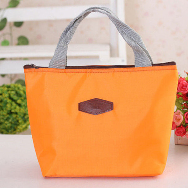 Women Portable Insulated Thermal Cooler Lunch Box Carry Tote Bag Travel Picnic