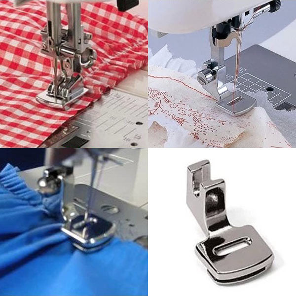Ruffler Hem Presser Foot Feet For Sewing Machine Singer Janome Kenmore Juki Toyota Home Supplies DIY Tools