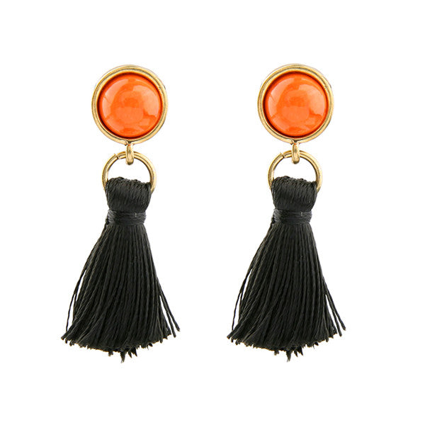 KISS ME Brand Green Black Tassel Earrings New Arrival Ethnic Jewelry for Women  2017 Drop Earrings