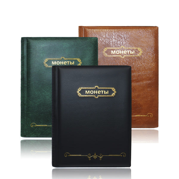 new updated russian coin album ,10 pages 250 pockets units coin collection book holders album for coins photo album