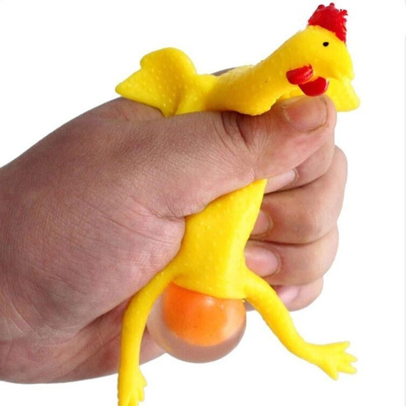 New Novelty Vent Chicken Whole Egg Laying Hens Squeeze Ball Anti-Stress Reliever Toy