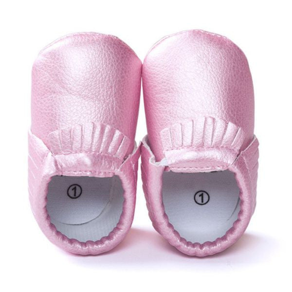 Princess Toddler Infant Soft Sole PU Leather Shoes Tassels Baby Various Bebe Moccasin 0-18M