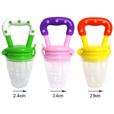 1Pc Baby Pacifier Fresh Food Milk Nibbler Feeder Kids Safe Nipple Feeding Baby Supplies Pacifier Bottles Random Color Size S M L