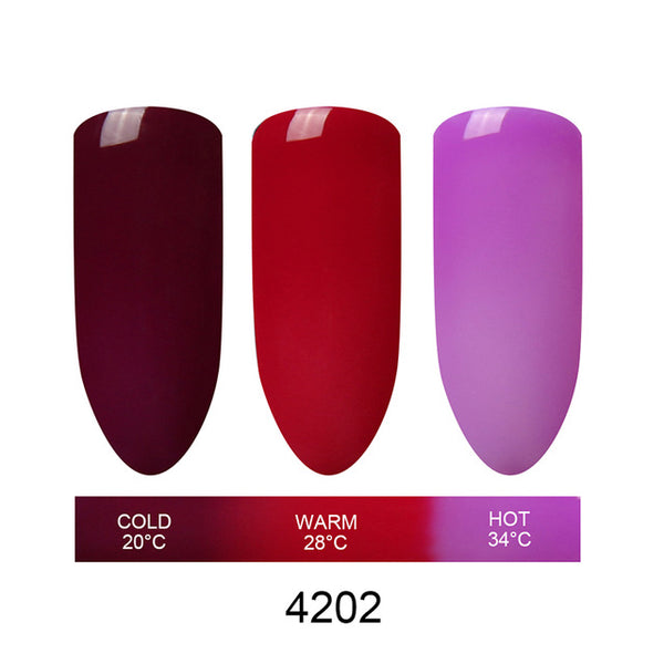 Beau Gel Mood Temperature Color Change UV Gel Polish Varnish Nail Vernis Semi Permanent Polish Chameleon Gradient Gel Gelpolish