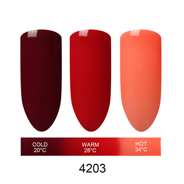 Beau Gel Mood Temperature Color Change UV Gel Polish Varnish Nail Vernis Semi Permanent Polish Chameleon Gradient Gel Gelpolish