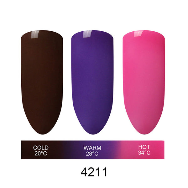 Beau Gel Mood Temperature Color Change UV Gel Polish Varnish Nail Vernis Semi Permanent Polish Chameleon Gradient Gel Gelpolish